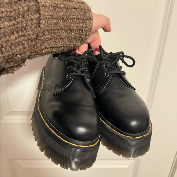 Dr. Martens 1461 Quad Platform - Black - US Men’s 8, US Women’s 9 - Picture 2 of 9